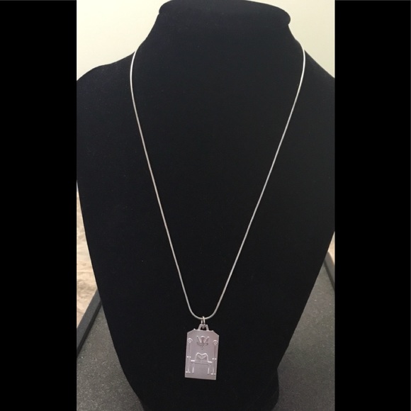 Sterling Silver Jewelry - Sterling Silver Necklace and Charm Stamped Italy 925